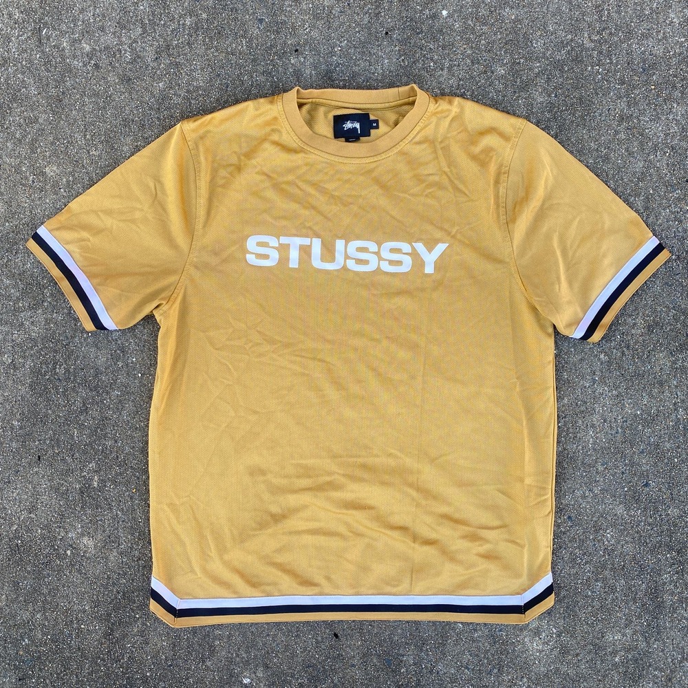 Stussy Yellow Logo Long Sleeve Tee